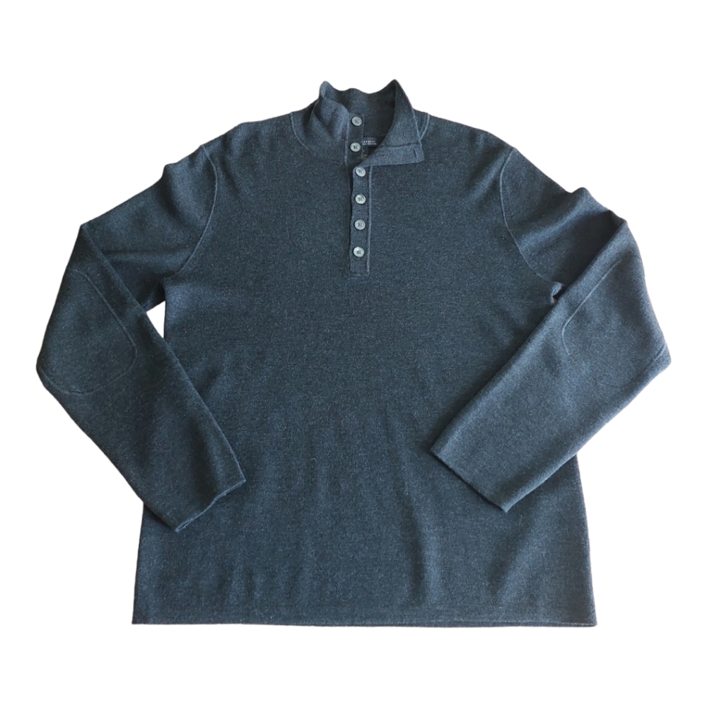 Banana Republic Men’s L Extra Fine Merino Wool Pullover Sweater Minimalist